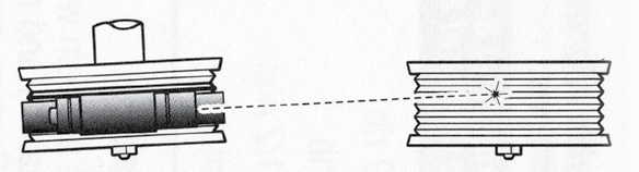 Angular Pulley Misalignment Diagram