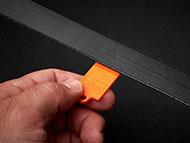 Gates belt wear gauge in use